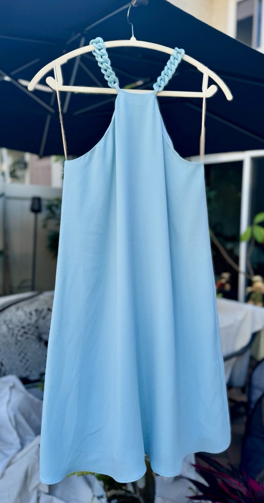 Trina Turk Aliya’s Dress XS NWT $298 – Blue – Preppy Coastal Chic, Resortwear