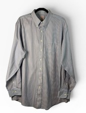 Men  s Brooks Brothers The Original Polo Long Sleeve Oxford Shirt Size 17 1/2 6-7