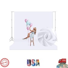 High-Density Double-Sided 10x10 FT White Backdrop for Professional Photoshoots