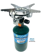New WHIP IT Portable Propane burner stove top  10,000 btu camping, cooking