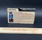 Vintage 1982 GI Joe Cobra Officer File Card Complete Your Figure