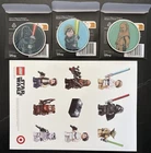 Target LEGO STAR WARS METALLIC COIN Set Of 3 Limited Edition And Sticker Sheet