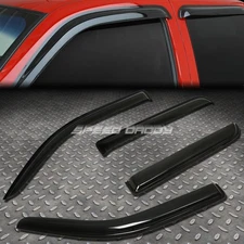 FOR 09-14 F150 SUPER CREW SMOKE TINT WINDOW VISOR/WIND DEFLECTOR VENT RAIN GUARD