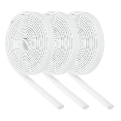 3Pcs Wire Insulation Braid Fire Sleeve,16.4Ft-8mm ID White, High Temp Silicone