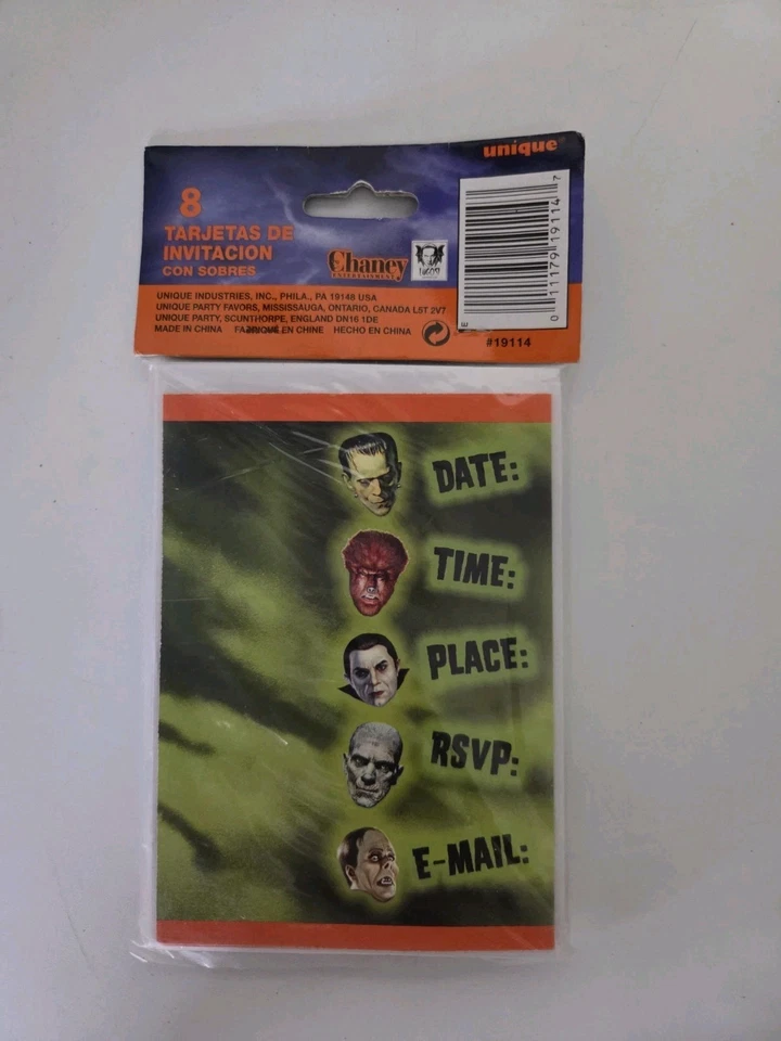 Invitaciones de fiesta Universal Monsters años 90 Foto 2 de 2