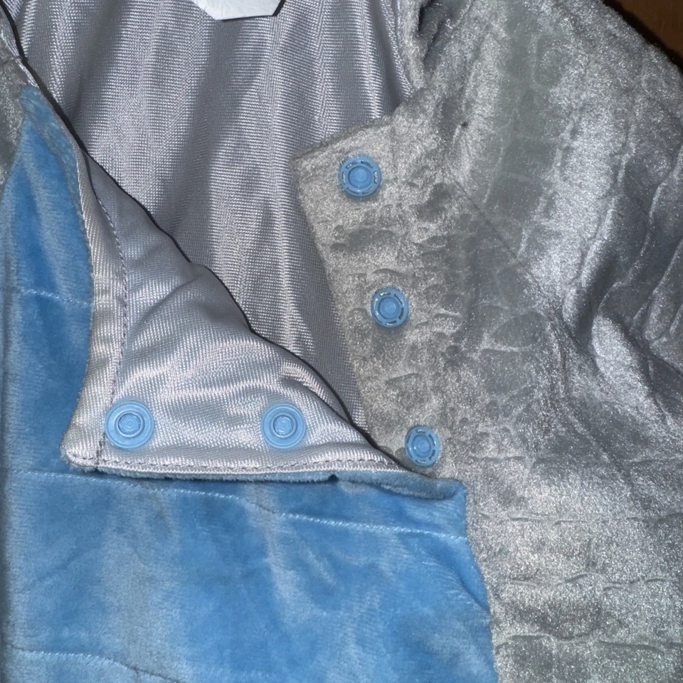 Bebé Infante 6-12 Meses Triceratops Dinosaurio Gris Peluche Disfraz Halloween Foto 3 de 4