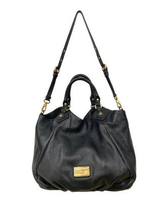 Sac à main MARC JACOBS 2 voies en cuir noir pour femmes - Photo 1/4