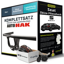 Für SEAT Ibiza Fliessheck V KJ1 Anhängerkupplung starr +eSatz 13pol 17- NEU PKW