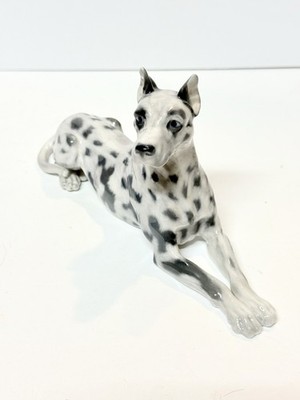 VTG Royal Copenhagen Harlequin Great Dane figurine 1679 Denmark porcelain Herold