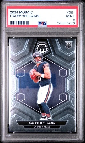 2024 Panini Mosaic Caleb Williams #301 PSA 9