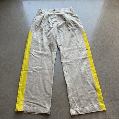 Bobo Choses Beige Embroidered Coffee Cotton Pants Size S