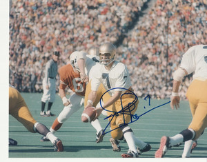 Washington Redskins Joe Theismann autographed "Notre Dame" 8 x 10 photo
