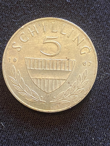 1967 Austria 5 Schilling World Coin - Picture 1 of 11