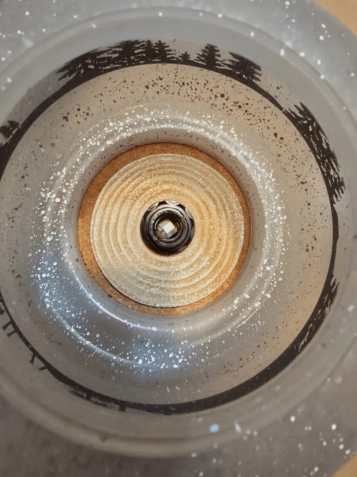 Decoración de cabina luz ciervos, pinos, ráfagas de nieve lámpara Foto 3 de 3