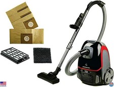 OVENTE ST1600B Canister Vacuum - 1400W Suction, Telescoping Wand, Cord Rewind