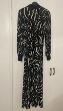 Warehouse Knitted Long Sleeved Maxi Dress Size 8