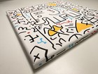 Original Elephant Doodle Paint Marker Artwork 12x12 Canvas Pop Art — photo 4