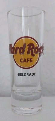 HRC HARD ROCK CAFE - BELGRADE BELGRAD Classic Logo Shot Glas Neu