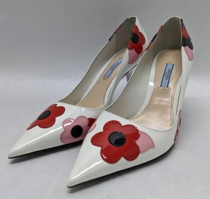 PRADA Patent Leather Floral Heels for Women for sale | eBay