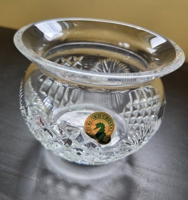 Waterford Time Square 100 years Crystal Vanity Bowl Vase Marked very nice!