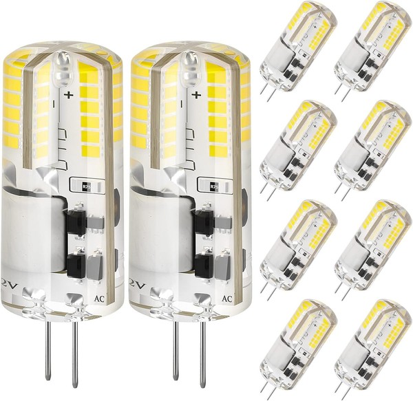 G4 Led Lampe 2W Kaltweiß 6000K 12V Energiesparbirne Nicht Dimmbar 10Er Pack-image