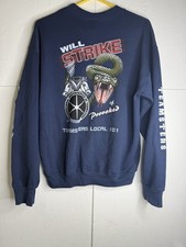 Vintage Teamsters Union Sweatshirt Large Made in USA 90s Will Strike Local 101