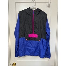 Columbia Sportswear Women's MediumColorblock Half-Zip Anorak Windbreaker Jacket
