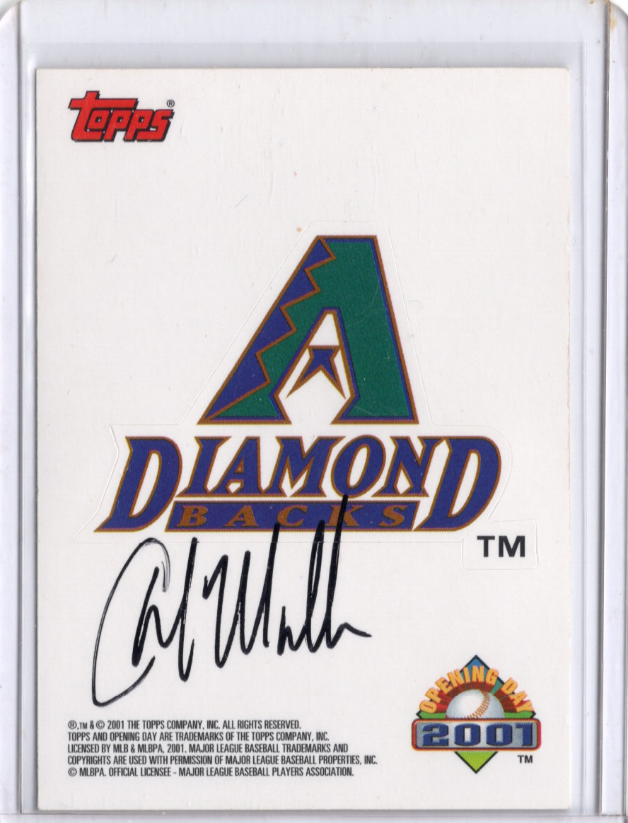 Chad Moeller Auto - 2001 Topps Opening Day Diamondbacks - IN PERSON/TTM Signed