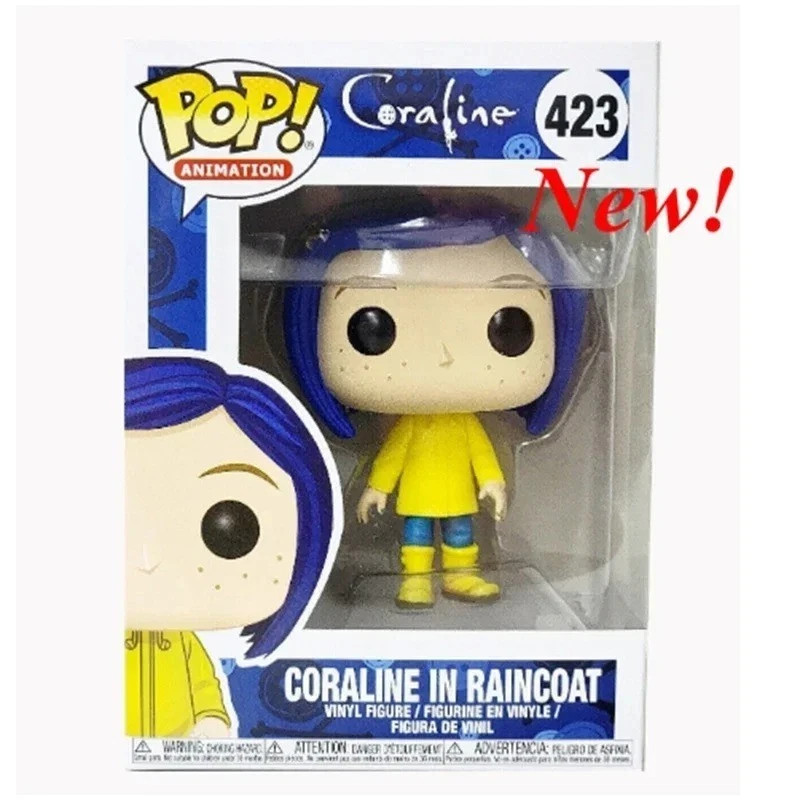 Animation Coraline 423# Coraline in Raincoat Vinyl Action Figures Toys Christmas