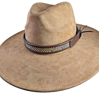 Leather Hatband Hat Band Belt Brown Western Cowboy Cowgirl Rodeo Horse