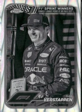 2024 Topps Chrome F1  Max Verstappen Black & White Ray Wave Refractor