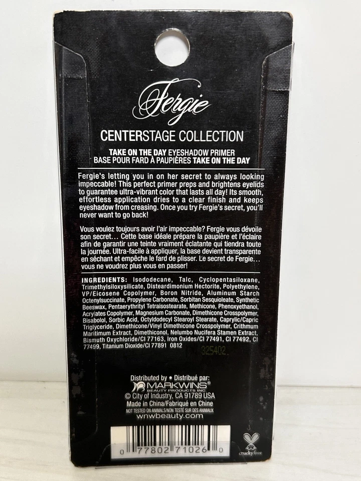 NEW Wet & Wild FERGIE TAKE ON THE DAY Eyeshadow Primer Full Size DISCONTINUED - Image 2 of 4