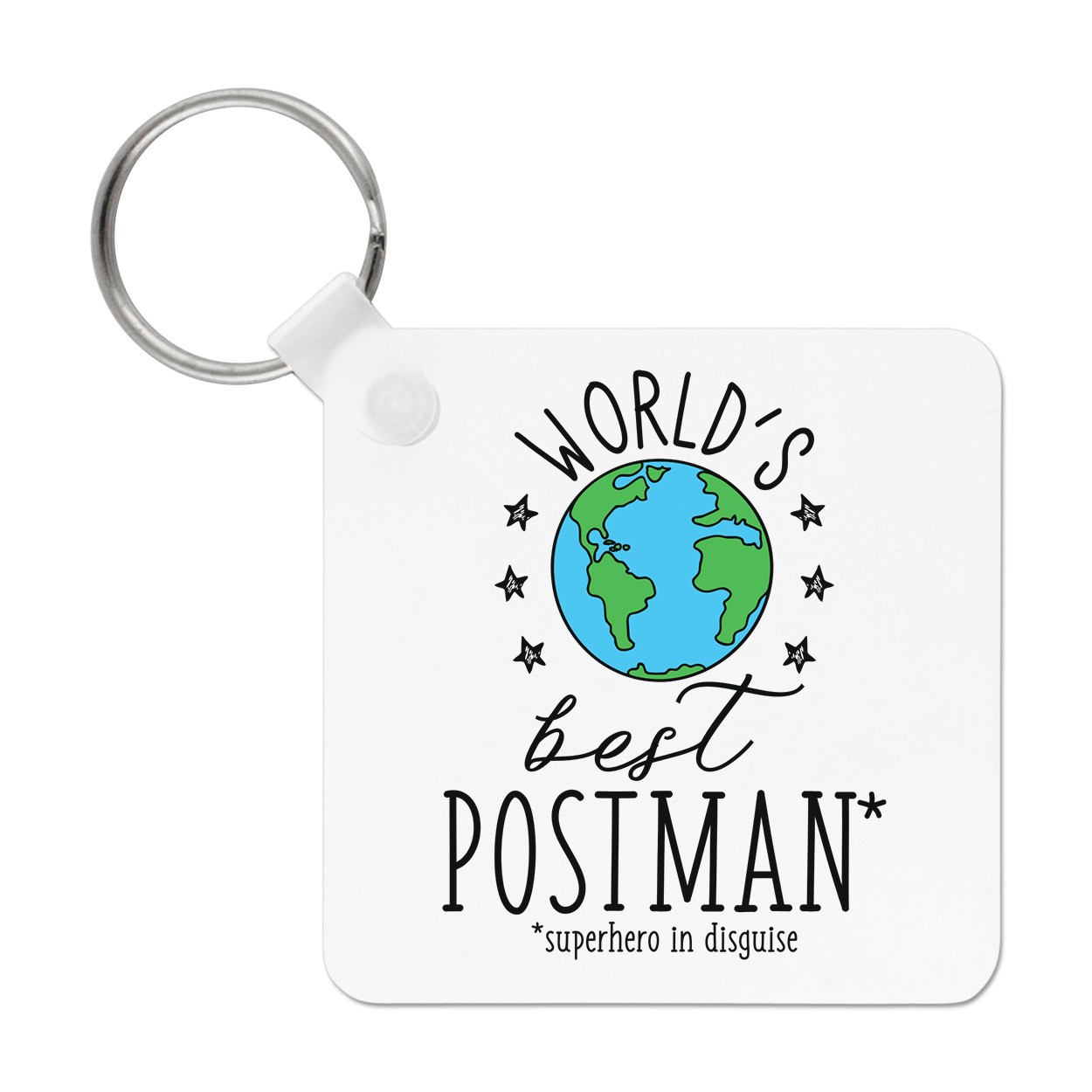 World's Best Postman Keyring Key Chain Funny Joke Favourite