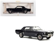 1965 Ford Mustang Hardtop Coupe Nightmist Blue 1/18 Diecast Model Car by Norev