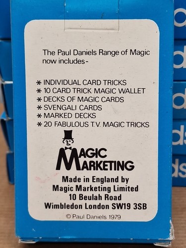 Paul Daniels Magic Svengali Cards OLD SHOP STOCK 1970S B06 - Picture 2 of 2