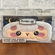 New The Creme Shop counting sheep plush black out sleep mask