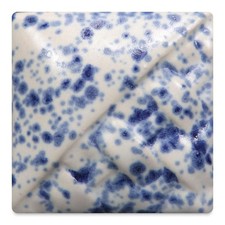 Stoneware Crystal Glaze  Blue Splatterware, Pint