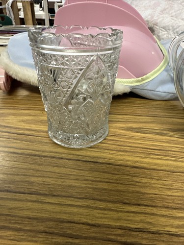 Antique Indiana Glass Creamer Garden Pink Pattern Specifically the OMN #167 - Picture 4 of 11