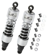 Amortiguadores traseros progresivos serie 412-4060C 412 de alta resistencia cromados 12,5"
