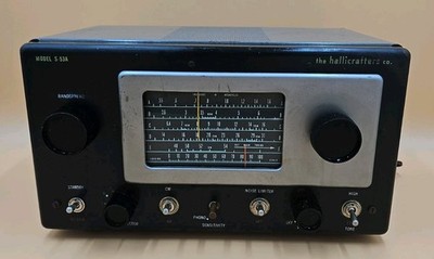 Vintage Hallicrafters S-53A Shortwave Tube Radio Receiver   Powers On- 1950