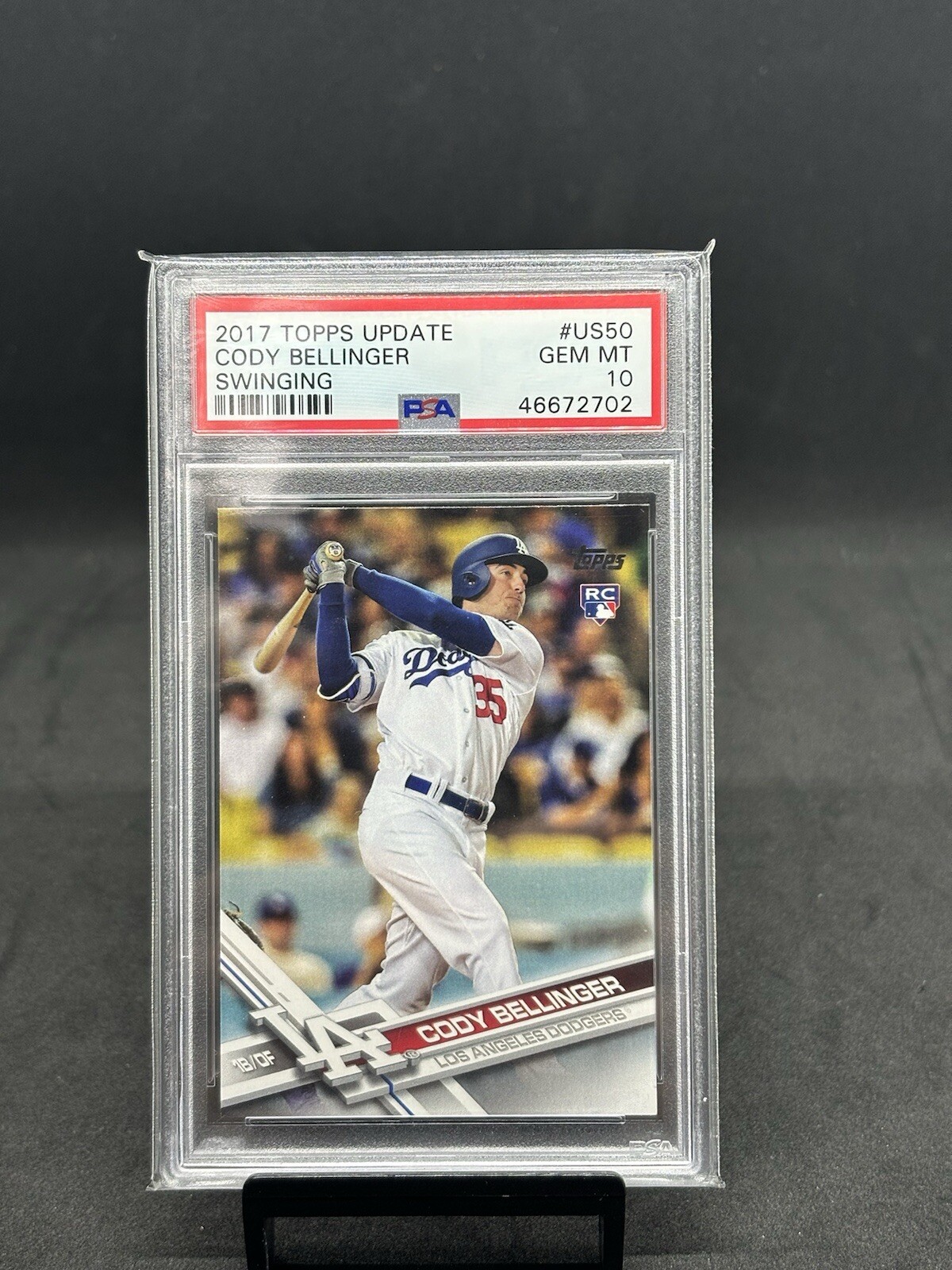 2017 Topps Update Cody Bellinger RC Rookie US50 PSA 10 Gem Mint New York Yankees