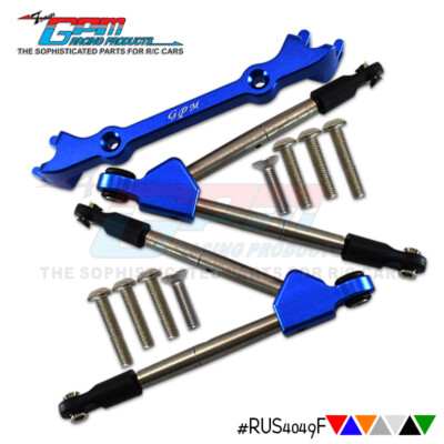 GPM Alloy Front Tie Rods & Stabilizer For C Hub For TRAXXA 1/10 Rustler 4X4 VXL