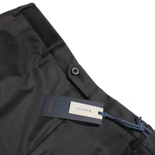 Zanella Platinum NWT Dress Pants Size 36 Parker In Solid Gray Wool