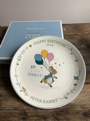 Wedgwood Beatrix Potter Peter Rabbit Bunny Annual Birthday Plate