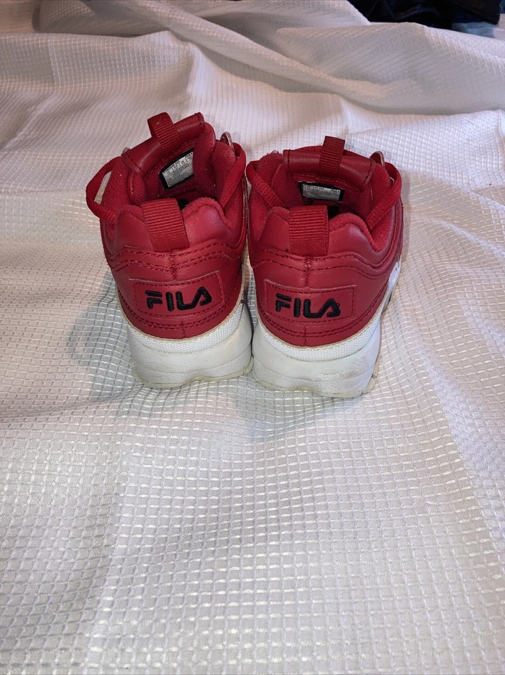 Zapatos Fila rojos para niños talla 13, #107 Foto 3 de 4