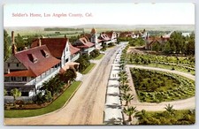 Postcard Soldier's Home, Bird's Eye View, Los Angeles California Unposted