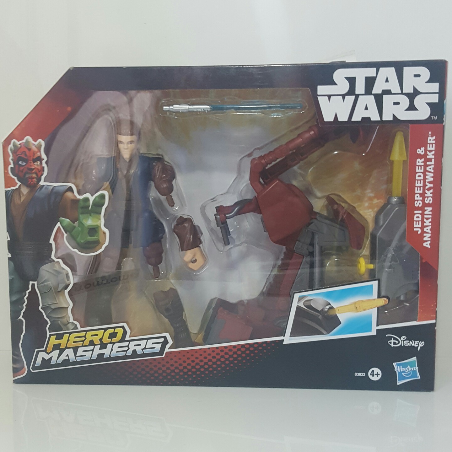 Disney Hasbro Star Wars Hero Masher JEDI SPEEDER and ANAKIN SKYWALKER