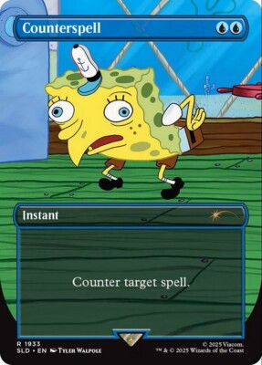 Counterspell Full Art - Secret Lair SpongeBob SLD 1933 - EN NM - Magic