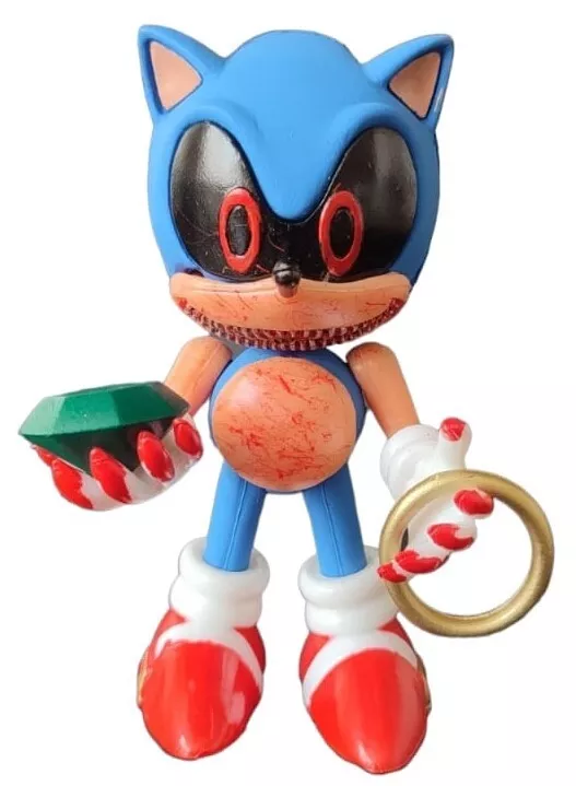 CUSTOM Sonic .Exe The Hedgehog Sonix X 10.5” Figure Hard Plastic  Creepypasta