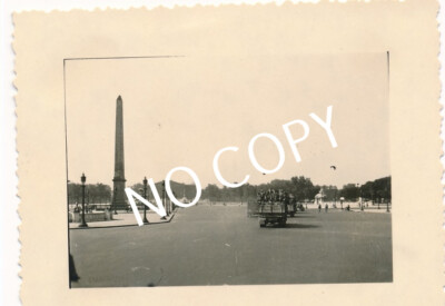 Foto WK2 Frankreich Paris Blick auf Place de la Concorde Obelisk C1.34